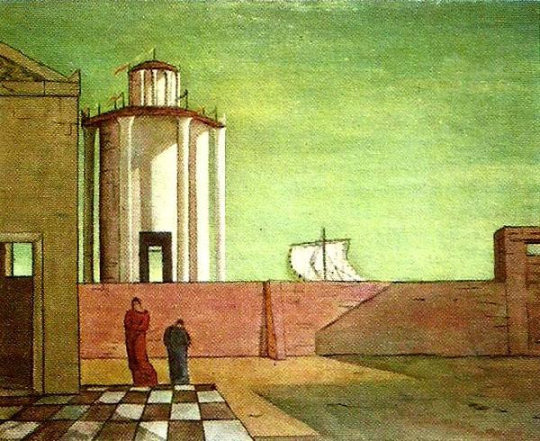 giorgio de chirico ankomstens gata